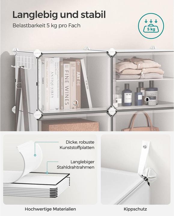 Actual product image Songmics Shoe rack (82 x 32 x 122 cm)