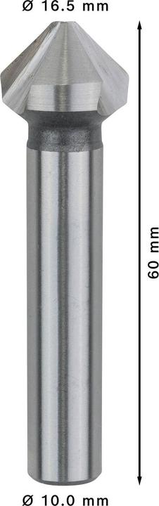 Produktbild Bosch Professional Zubehör PRO Soft Metal HSS Kegelsenker, 16,5 x 60 mm, M8 (10 mm)
