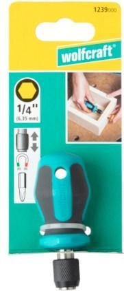 Actual product image wolfcraft 1 Hand-held screwdriver with bit attachment 76mm