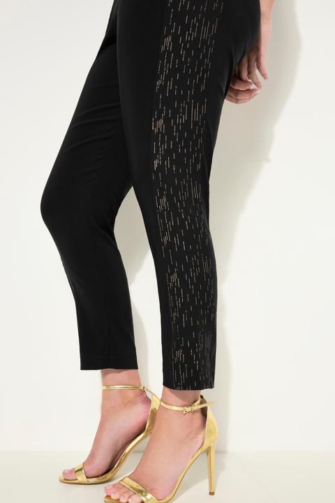 Actual product image Miamoda Bengaline pants with metallic print (58)
