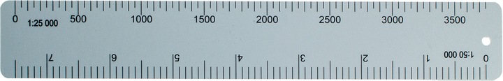 Actual product image Sieco Map scale aluminium (150 mm)