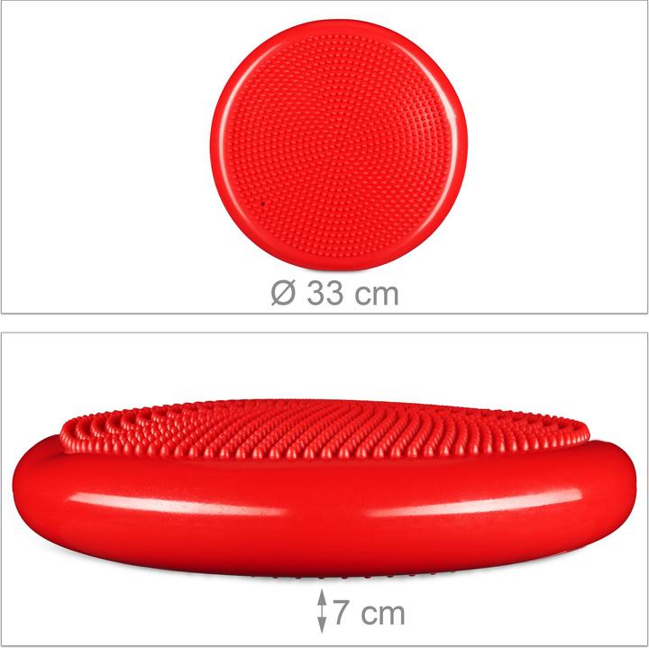 Actual product image Relaxdays 33 cm Balance Disc with Air Pump