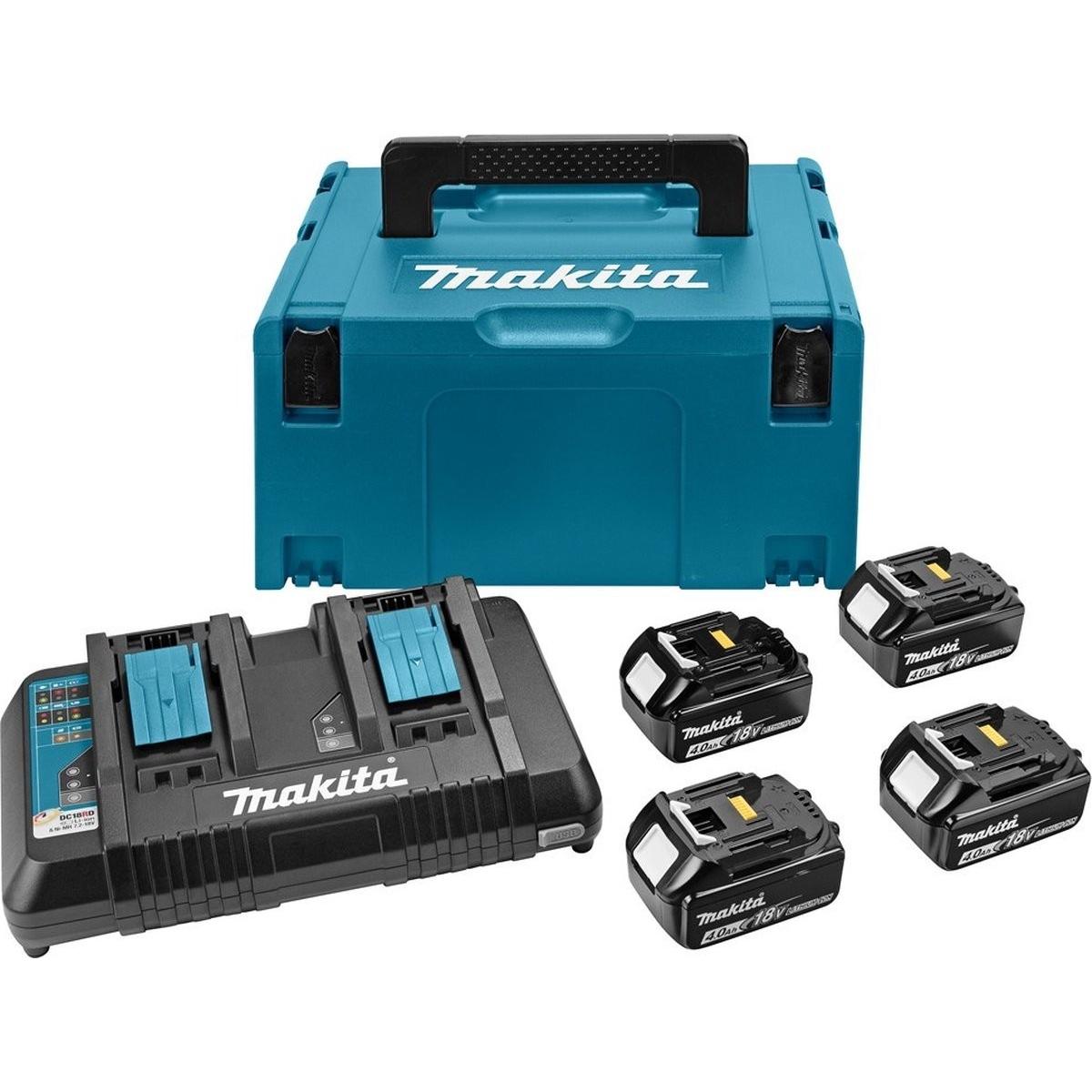 Makita, Batteria + Caricatore, 197626-8 powerpack LXT 18 V 4x 5.0 Ah (18 V)
