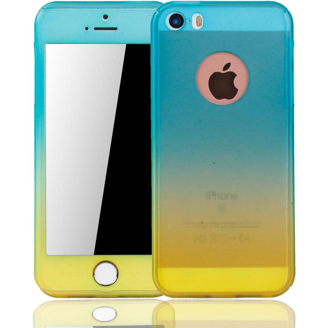König Design Schutz Handy Hülle für Apple iPhone 5 / 5s / SE Case Cover Displayschutz Gelb (Apple iPhone 5), Smartphone ...