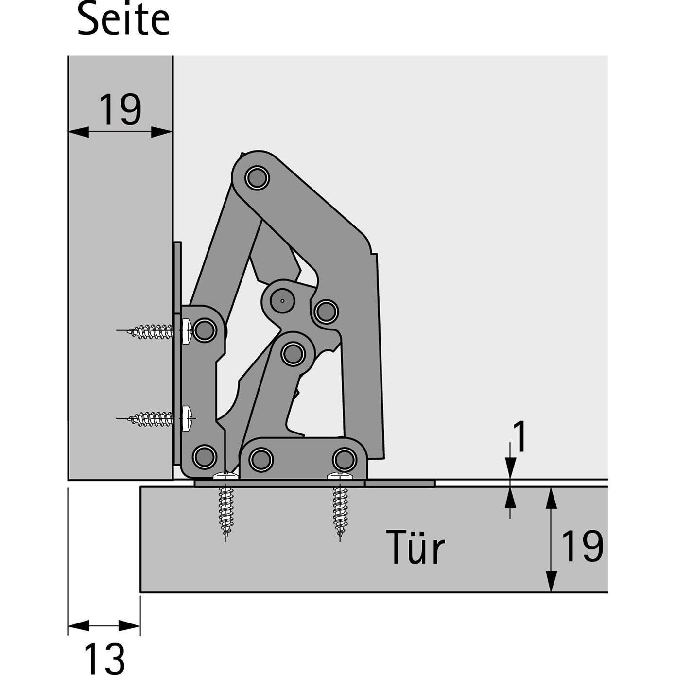 Thumbnail - Hettich, Möbelscharnier, Aufschraubscharnier
