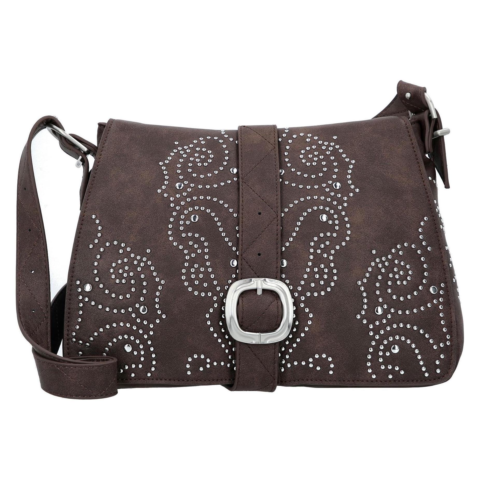 Desigual, Vrouwen, Handtas, Poker Face Posadas Umhängetasche 31 Cm, Bruin