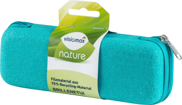 Actual product image dm Visiomax NATURE case with zipper grey or black