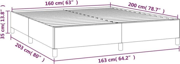Immagine prodotto vidaXL Bettgestell (160 x 200 cm)