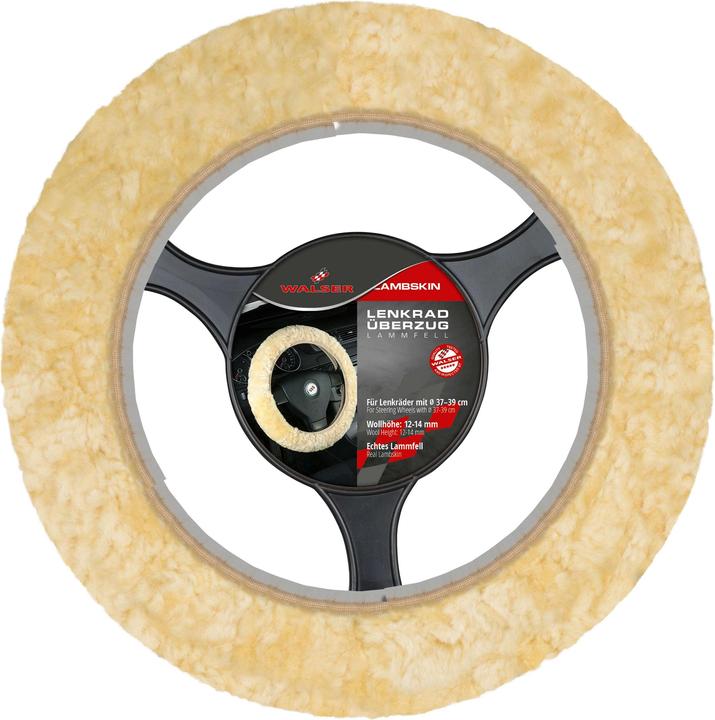 Actual product image Walser Lambskin steering wheel cover car steering wheel cover steering wheel protector genuine lambskin