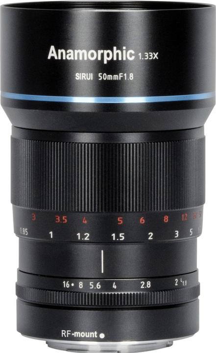 Productafbeelding Sirui 50mm 1:1.8 Anamorf 1,33x S35 L-Mount (nieuw) (L-Mount, Volledig formaat)