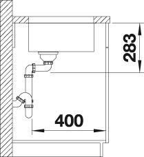 Image du produit Blanco Supra 500-U (Éviers à poser, 43 cm, 53 cm)