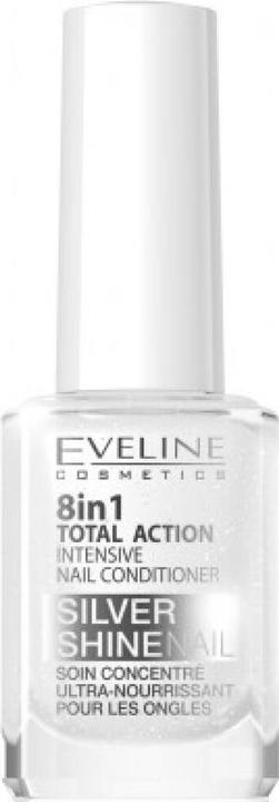 Image du produit Eveline Cosmetics - 8 In 1 Total Action Silver Shine Intensive Nail Conditioner - Conditionneur pour ongles (12 ml)