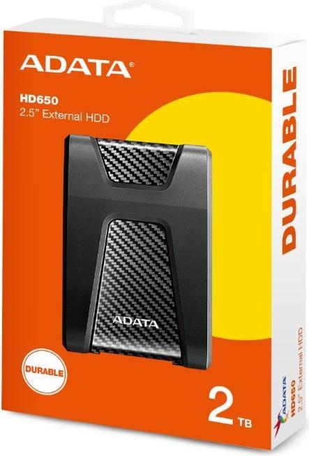 Actual product image Adata DashDrive Durable HD650 (2 TB)