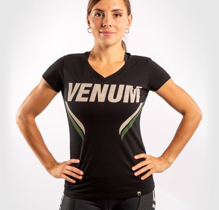 Produktbild Venum ONE FC Impact T-shirt - for women - Black/Khaki (M)