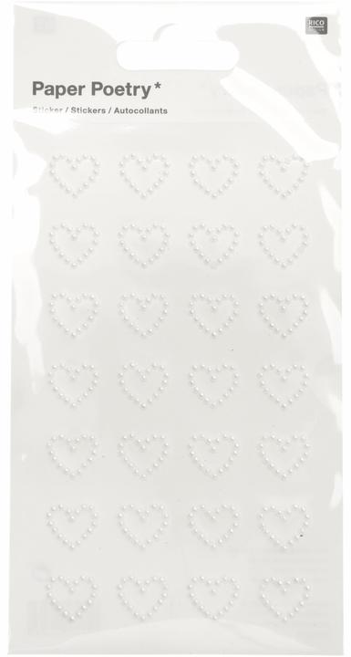 Image du produit Rico Design Paper Poetry Perlensticker Herzen