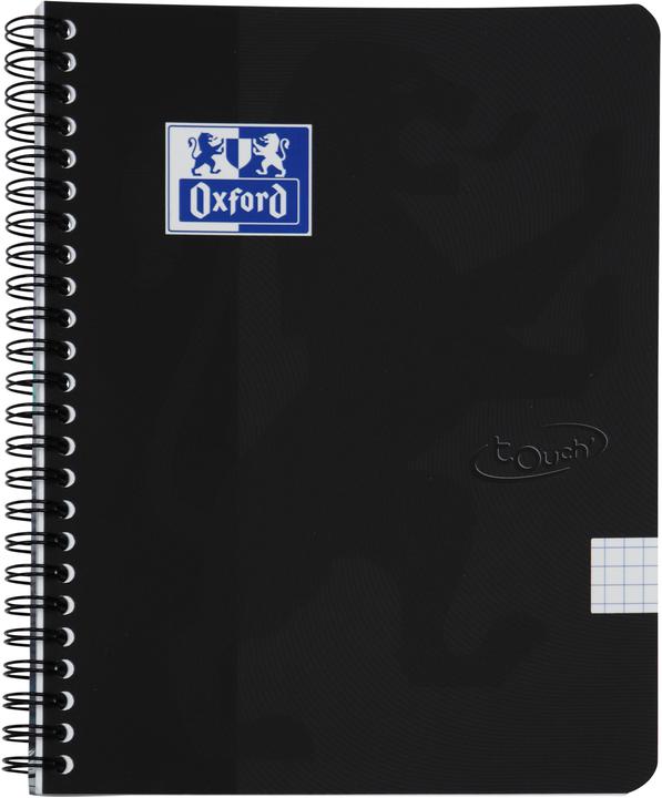 Actual product image Oxford Touch Notebook A5 squared 5 mm soft touch cover twin-wire 180 pages (A5, Checked)