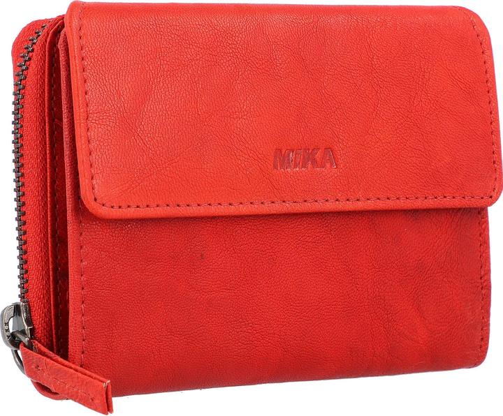 Actual product image Mika Ladies' wallet, made of leather, colour: red