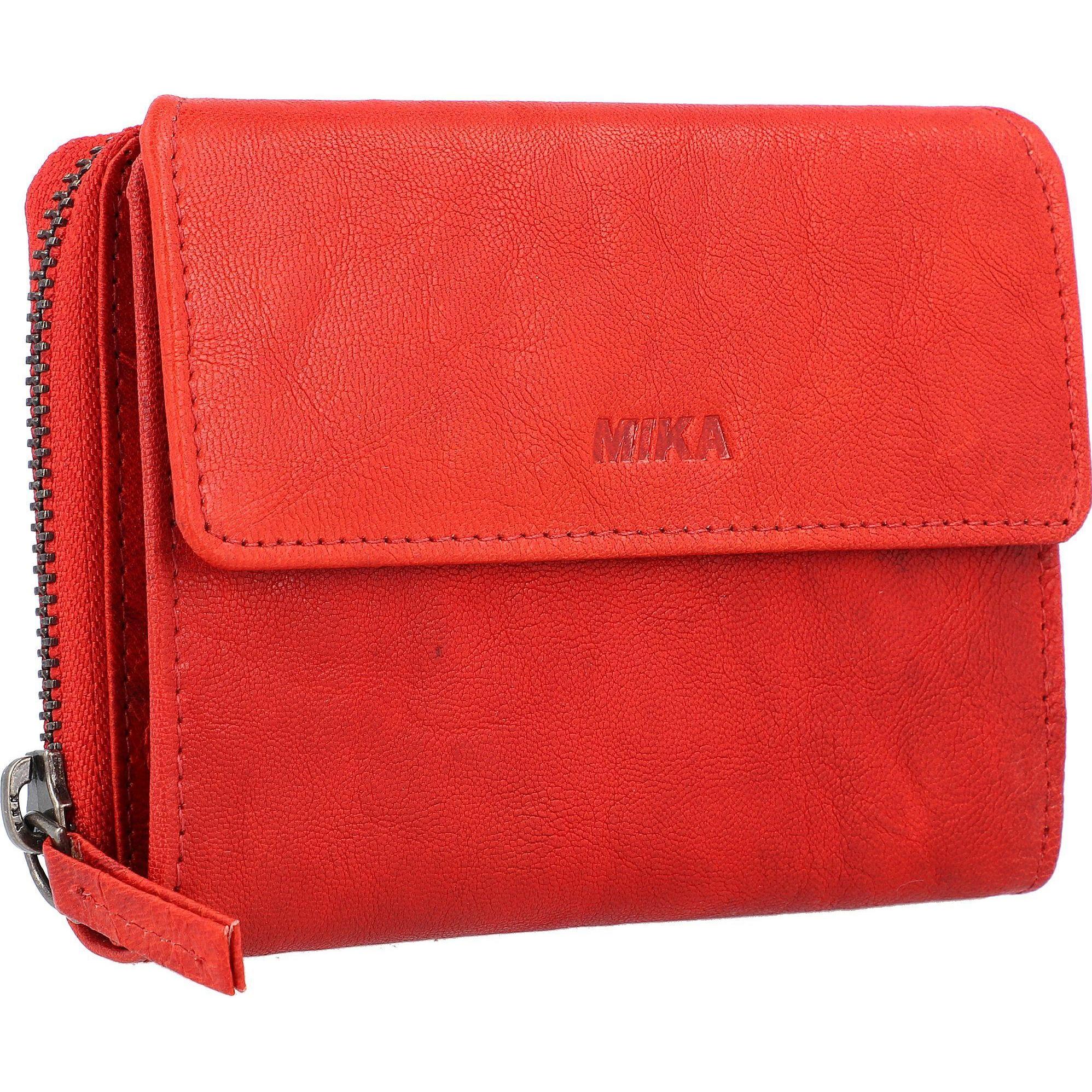 Thumbnail - Mika, Damen, Portemonnaie, Damengeldb”rse, aus Leder, Farbe: rot, Rot