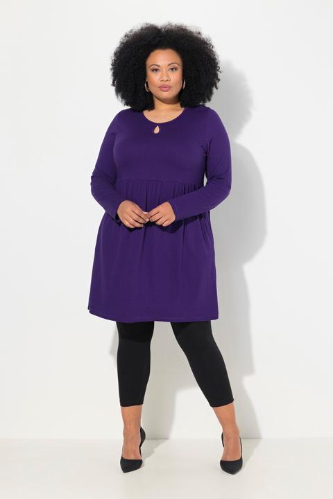 Immagine prodotto Ulla Popken Maglia dal taglio lungo e svasato con jacquard, scollo a girocollo e maniche lunghe (50, 52)