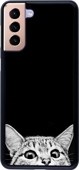 Produktbild PhoneLook Hülle Cat Looking Up Black (Samsung Galaxy S21+ 5G)