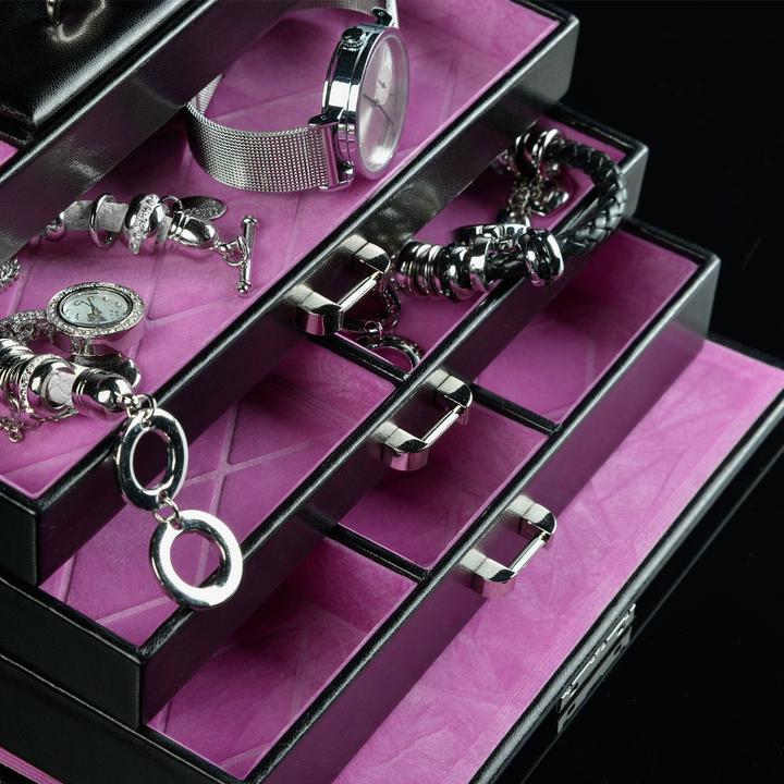 Produktbild Windrose Schmuckkästchen Merino 9 - Schwarz