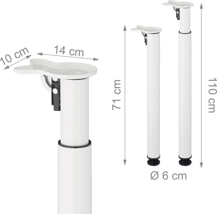 Actual product image Relaxdays 4x legs