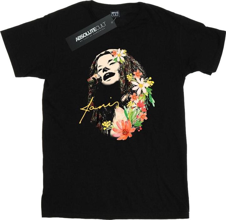 Immagine prodotto Janis Joplin Floral Pattern Maglietta Uomo (M)