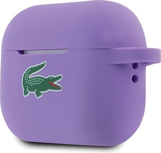Actual product image Lacoste LCAP2SLOU AirPods Pro 2 fioletowy/parme Silicone Croc Logo (Headphone sleeve)