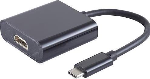 Produktbild Shiverpeaks S-Conn 14-05005 USB C HDMI Type A (Standard) Schwarz Videokabel-Adapter (HDMI, 12 cm)
