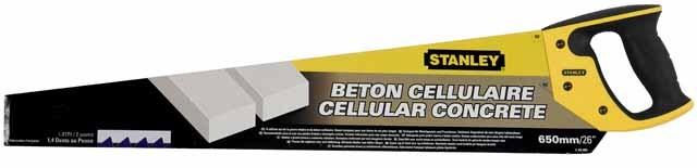 Productafbeelding Stanley Cellenbetonzaag HP (650 mm lengte, 1,2 tanden/inch, Hardpoint vertanding, handgreep met 45°/90°