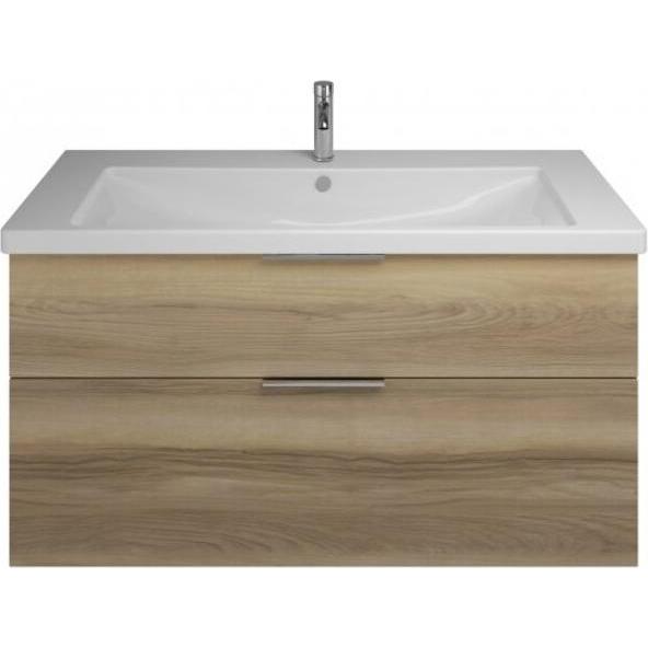 burgbad, Badmöbelset, Eqio Keramik-Waschtisch inklusive Waschtischunterschran, Breite 1230 mm