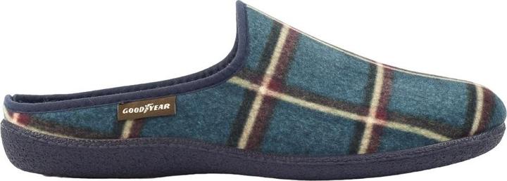 Actual product image Goodyear Mens Checkmate Checked Mule Slippers (41)
