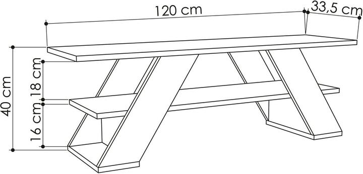 Actual product image Homitis Farfa (120 x 33.50 x 40 cm)