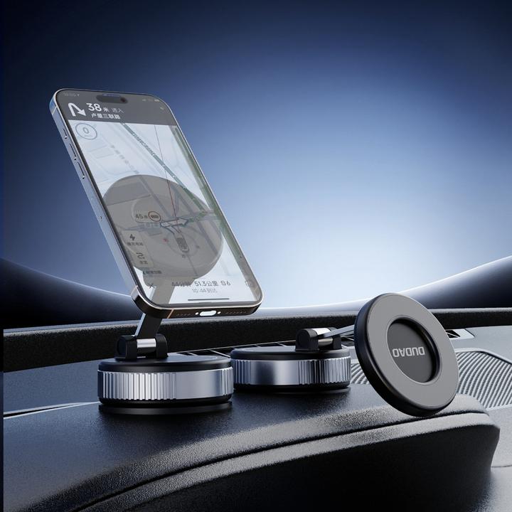 Actual product image Dudao F24PRO MagSafe Compatible Car Mount with Suction Cup for Windshield or Dashboard - Black