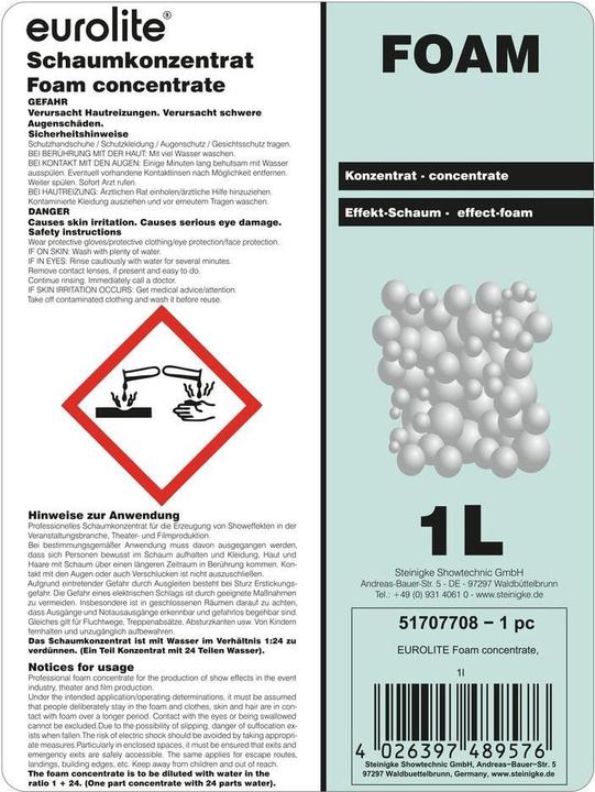 Immagine prodotto Eurolite Concentrato di schiuma, 1l