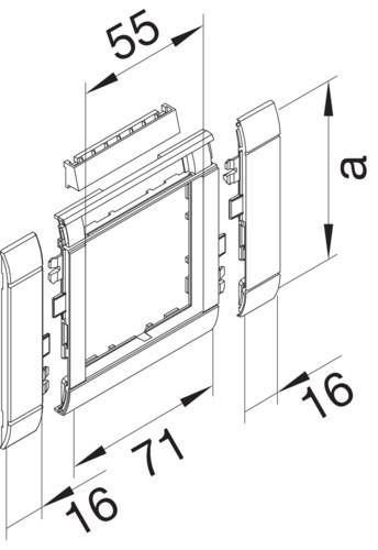 Actual product image Tehalit Frame bezel