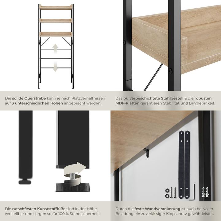Immagine prodotto tectake Seattle (67 x 25 x 165,5 cm)