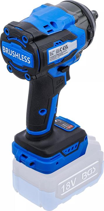 Produktbild BGS Akku-Schlagschrauber-Satz | bürstenlos | 550 Nm | 18 V | mit Akku und Schnell-Ladegerät