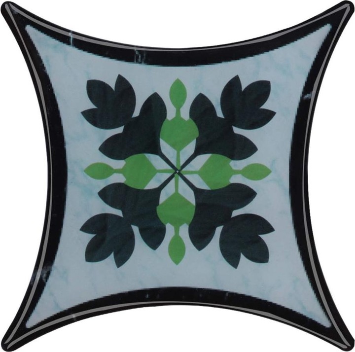 Produktbild Trenddeko 3D Zierfliesen Aufkleber Ornament Blätter (8 x 8 cm)