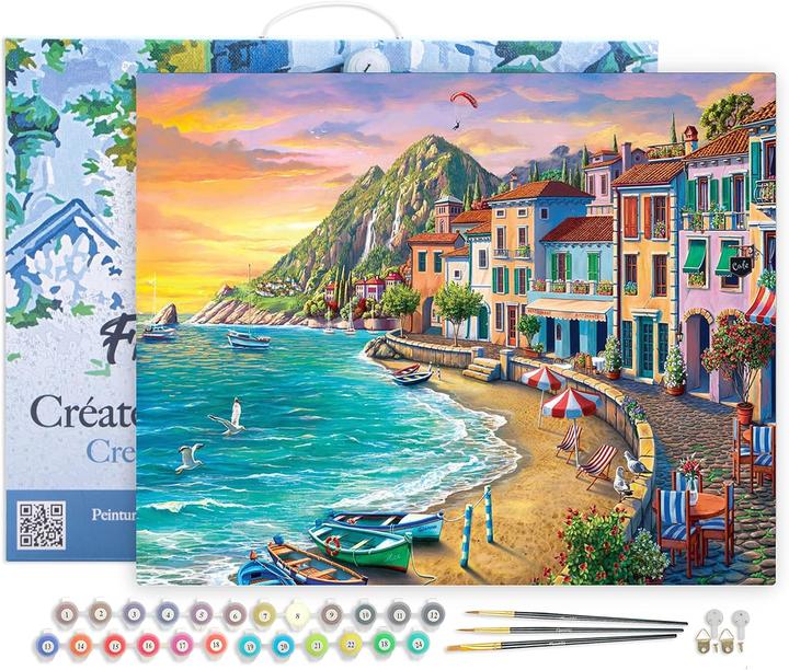 Figured'Art Malen nach Zahlen Standurlaub auf Keilrahmen gespannt