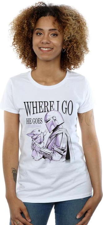 Produktbild Star Wars The Mandalorian Where I Go TShirt (S)