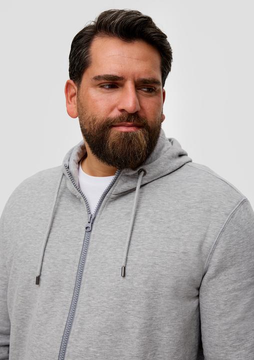 Produktbild s.Oliver Sweatshirt Jacke Sweatjacke mit Kapuze (XXL)