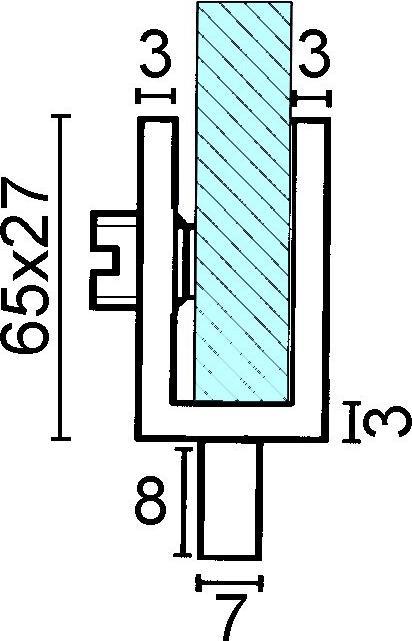 Produktbild Werkstarck Glastürscharniere