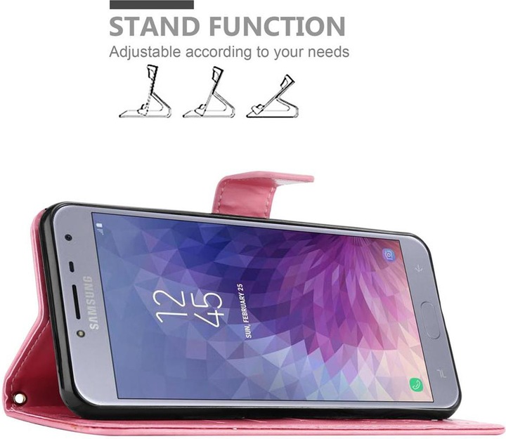 Produktbild Cadorabo Flower Book Cover (Samsung Galaxy J4 (2018))