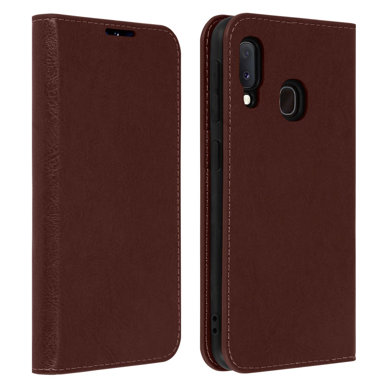 Avizar First Series (Samsung Galaxy A20e), Smartphone Hülle, Braun