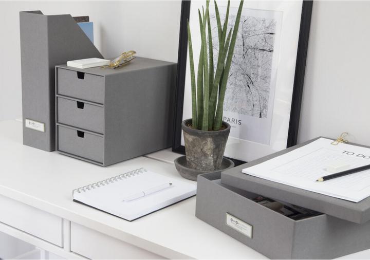 Image du produit Bigso Boîte de rangement OSKAR A4 Gris (26 x 35 x 8,5 cm, 7.76 l)
