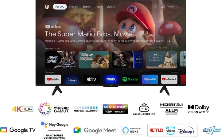 Actual product image TCL 50P79B (50", P79B, LED, 4K, 2024)