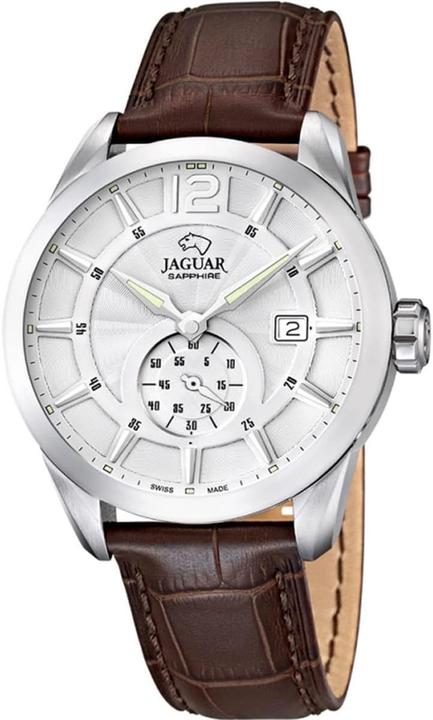 Jaguar J663/1 - bracciale XL analogico al quarzo in pelle (Fatto in Svizzera, Orologio da polso analogico, 43 mm)