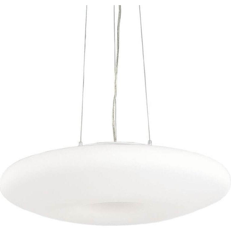 Ideal lux, Pendelleuchte, GLORY Pendelleuchte E27 3-fach ⌀500mm dimmbar Weiss 019734 (E27)