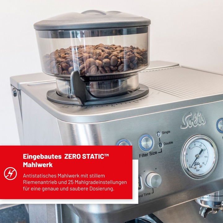Produktbild Solis Siebträger Perfetta Grind & Infuse